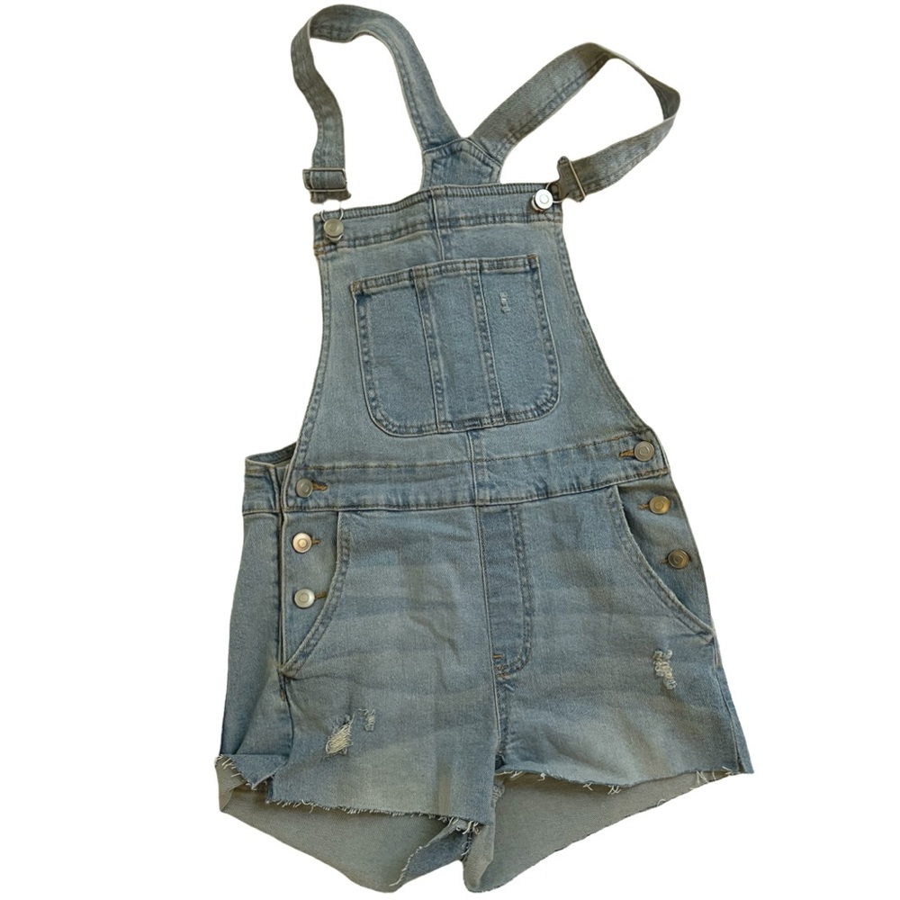 Light blue overalls